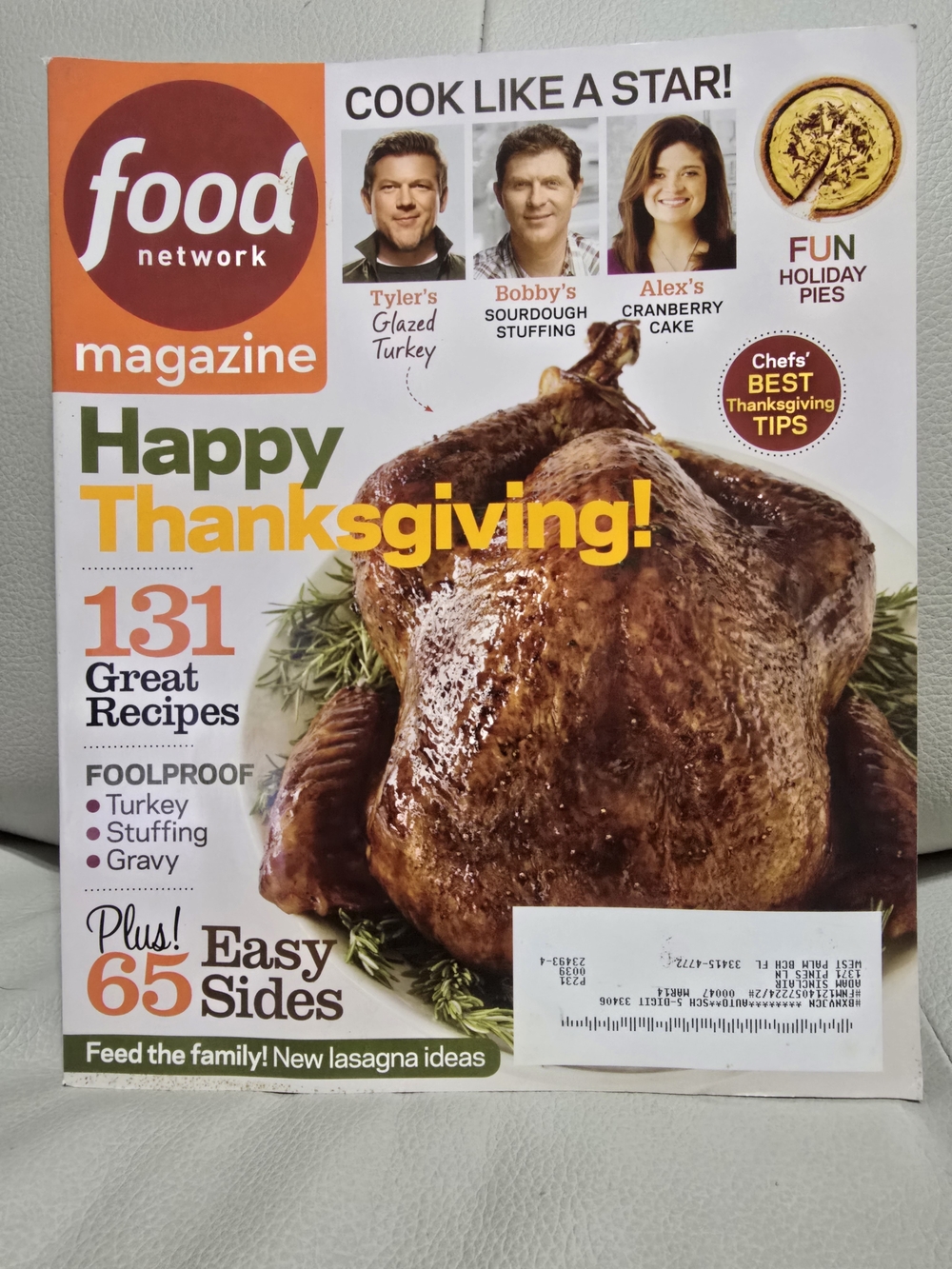 Food Network Magazine November 2013 Thanksgiving Issue 131 Great Recipes
